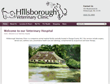 Tablet Screenshot of hillsboroughvetclinic.com